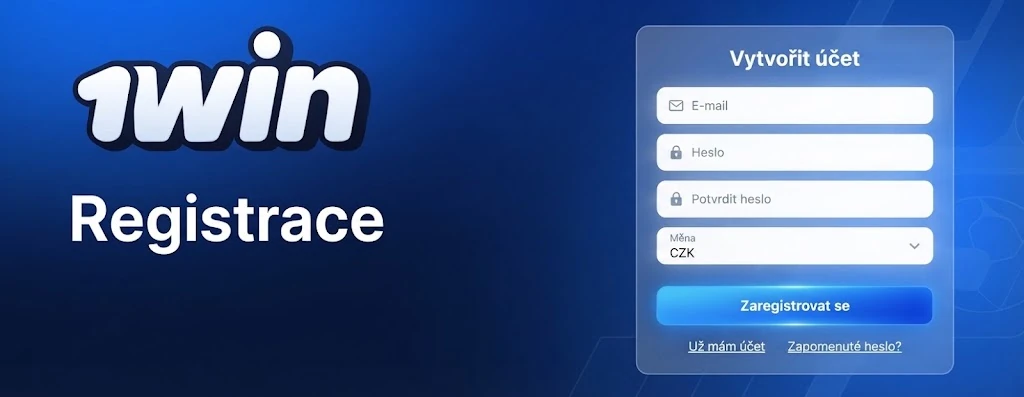 Registrace nového účtu na 1win